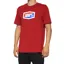 100% Official Short Sleeve T-Shirt in Red