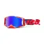 100% Armega HiPER Mirror Blue Lens Goggles in Morpho