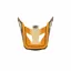 100% Status Youth Replacement Visor in Topenga Orange/Black