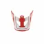 100% Status Youth Replacement Visor in Topenga Red/ White