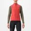 Castelli Unlimited Women's Puffy Vest in Mineral Red/Silver Grey