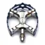 Mks Xc-Iii Bear Trap Colour Edition Pedals: 9/ 16 In Blue