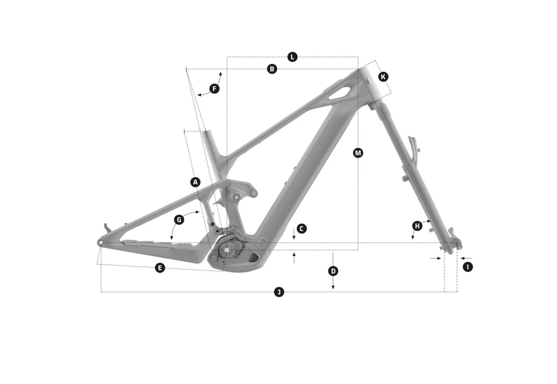 Mondraker Crafty Carbon R 2025 Geometry