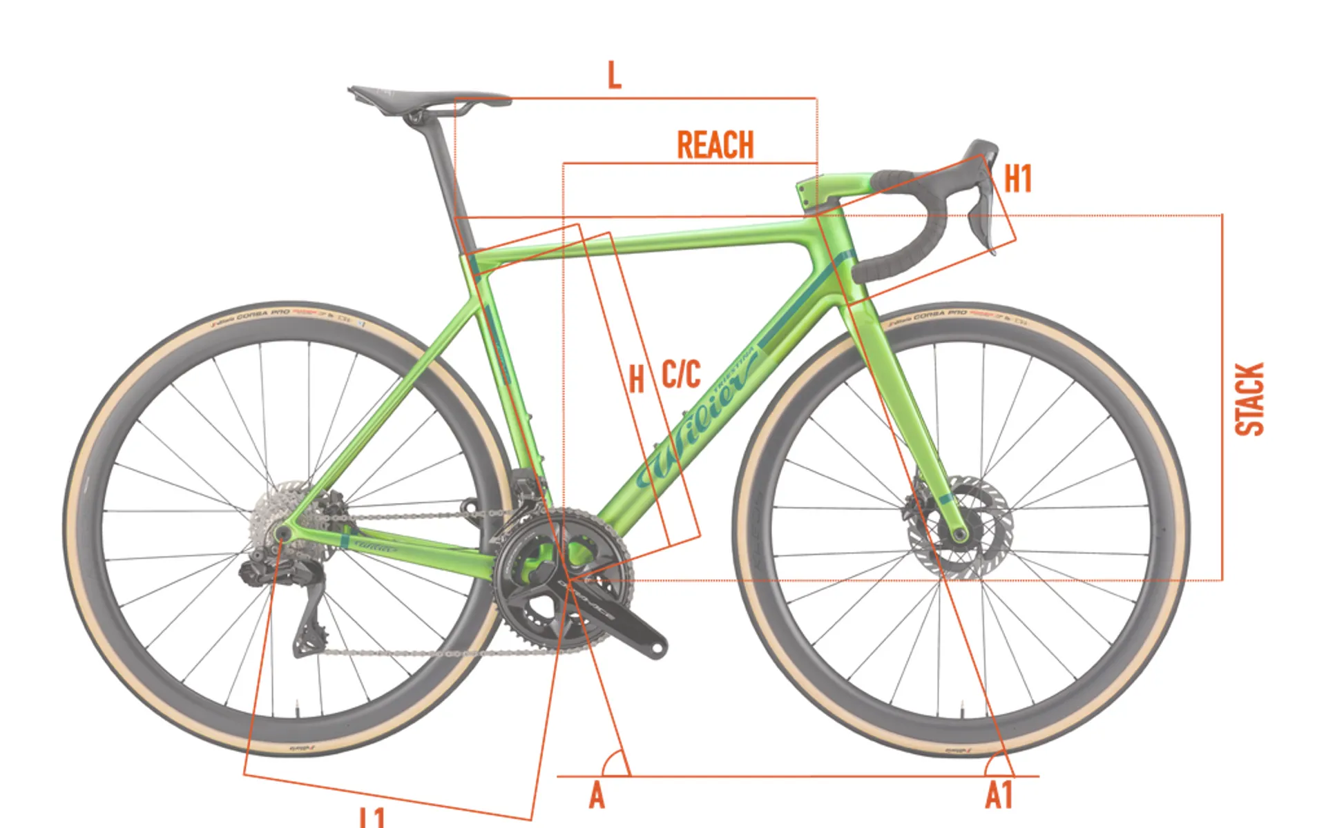 Wilier Verticale SLR Geometry