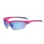 BZ Optics PHO Mirrored Blue Lens Glasses in Pink