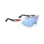 Rudy Project Defender RP Optics Sunglasses In White Gloss/Fade Blue/Red Stripes/White/Multilaser Ice
