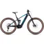 Cube Stereo Hybrid 140 HPC SLX 750 Electric Mountain Bike in Liquid Blue