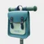 Micro Vegan Leather Eco Satchel Aqua/Teal