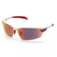 BZ Optics PHO Mirrored Fire Lens Glasses in White/Red